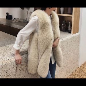 BRAND NEW REAL FOX FUR VEST